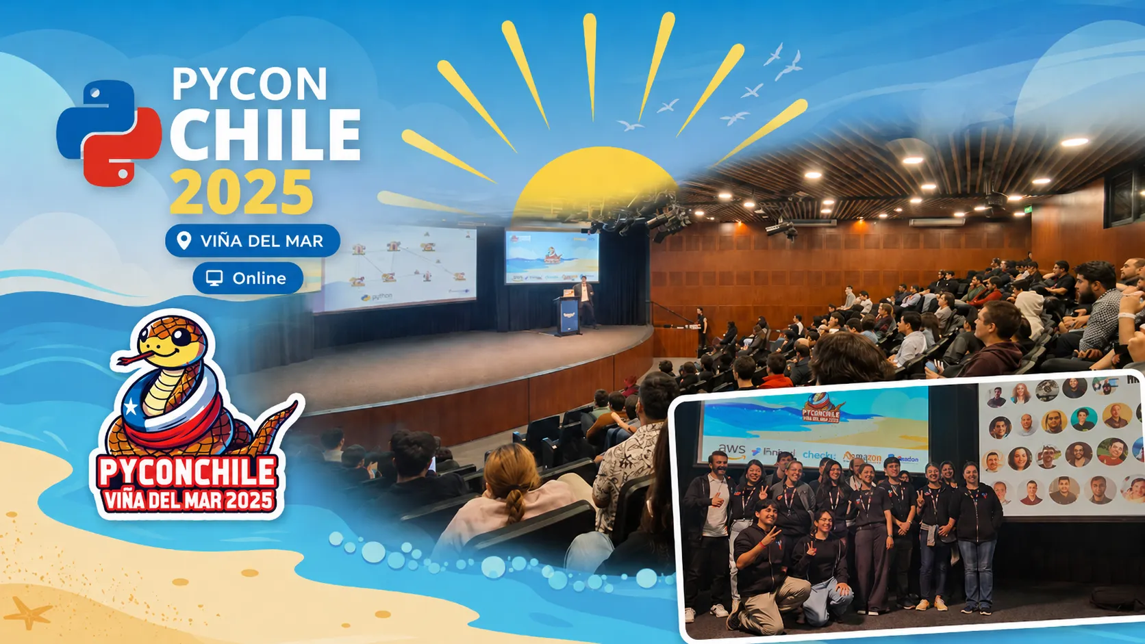 🐍 PyCon Chile 2025: dos días de Python, aprendizaje y comunidad Image