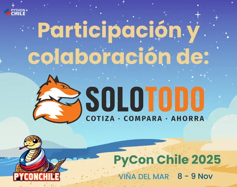 Participación y colaboración de SoloTodo en PyCon Chile 2025 Image